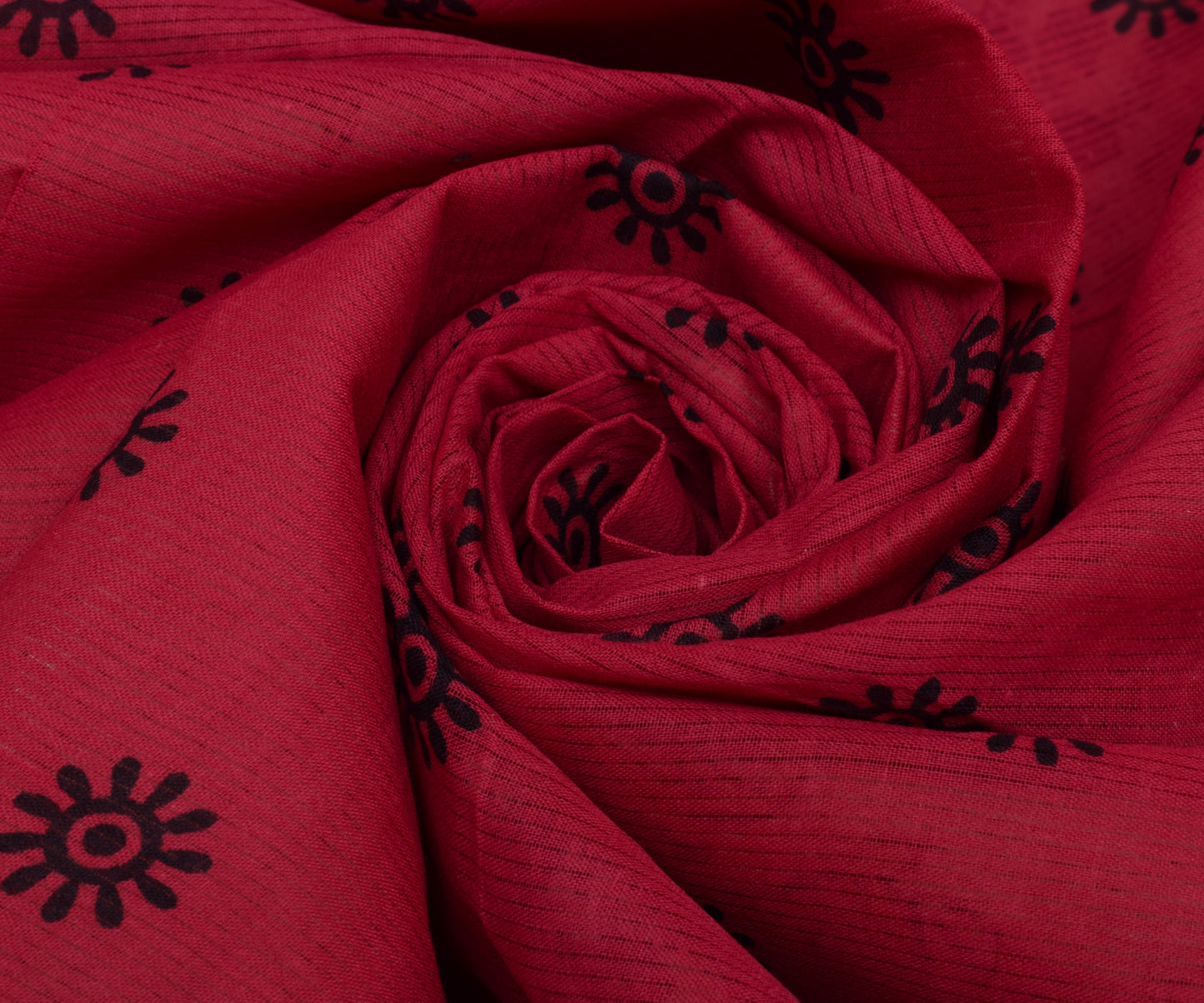 Sushila Vintage Indian Saree 100% Pure Cotton Hand Printed Soft Craft Fabric