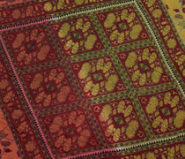 Sushila Vintage Indian Saree 100% Pure Cotton Printed Floral Soft Craft Fabric