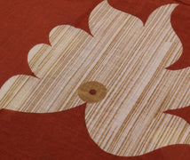 Sushila Vintage Brown Saree 100% Pure Cotton Printed Floral Soft Craft Fabric