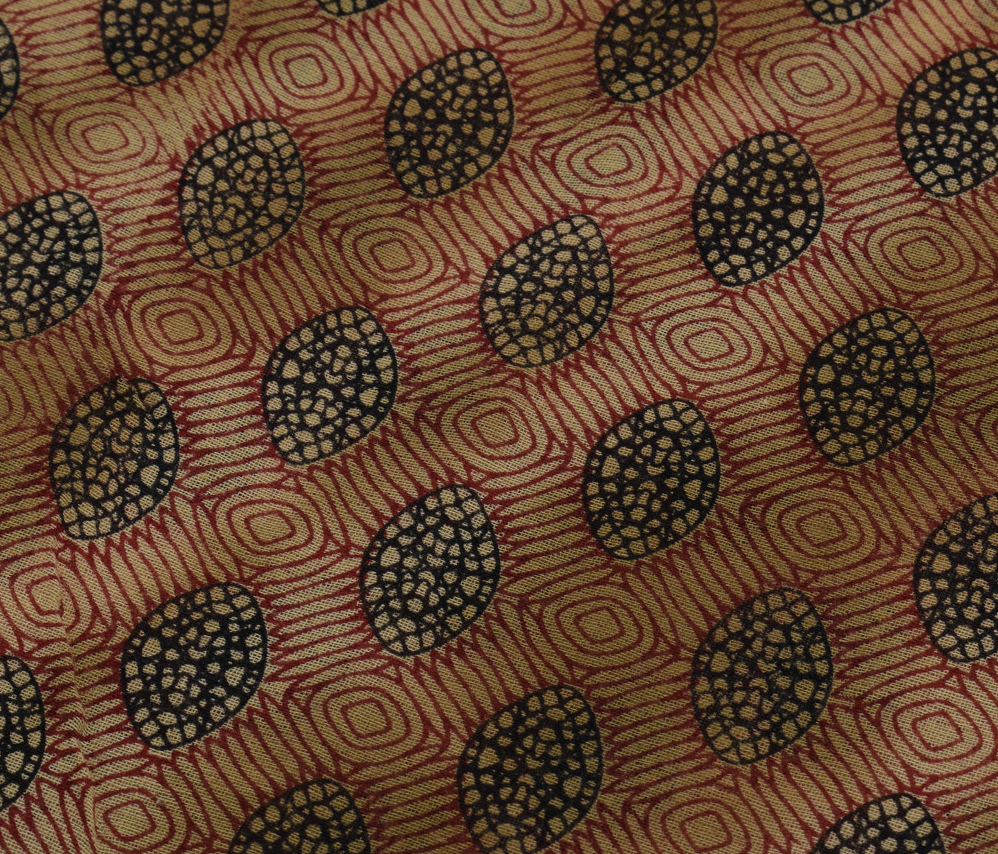 Sushila Vintage Indian Saree Pure Cotton Printed 5 Yard Soft Craft Sari Fabric