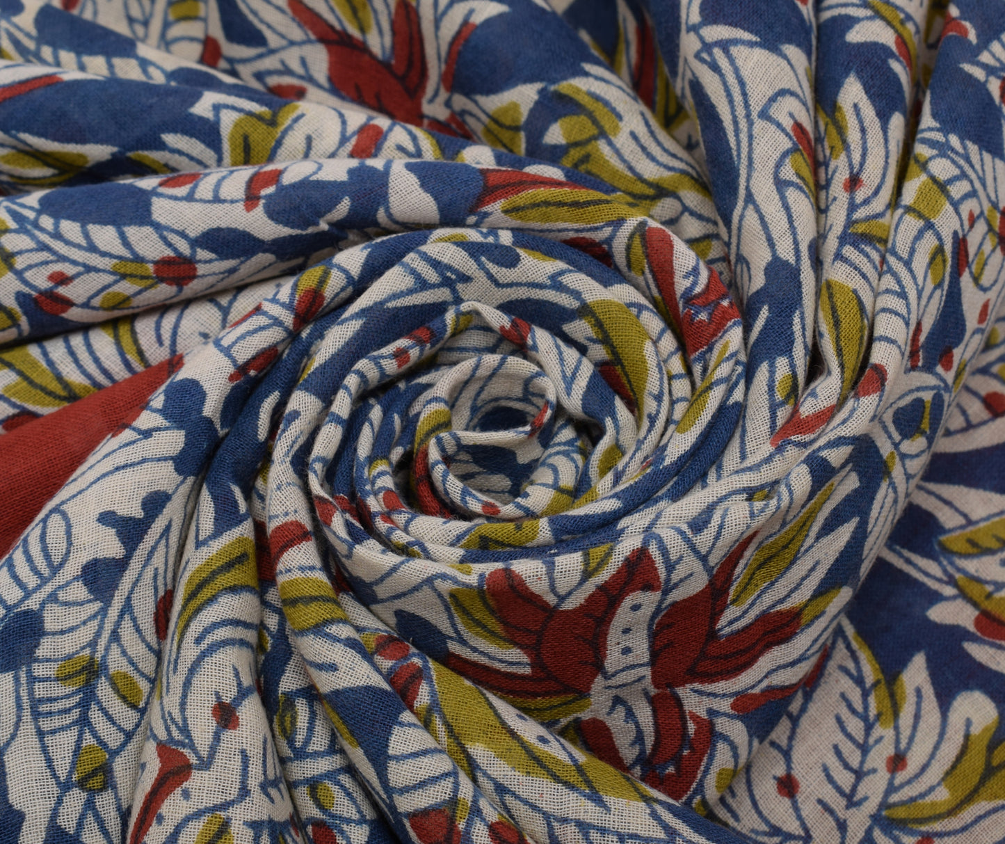 Sushila Vintage Maroon Saree Pure Cotton Kalamkari Printed Soft Craft Fabric