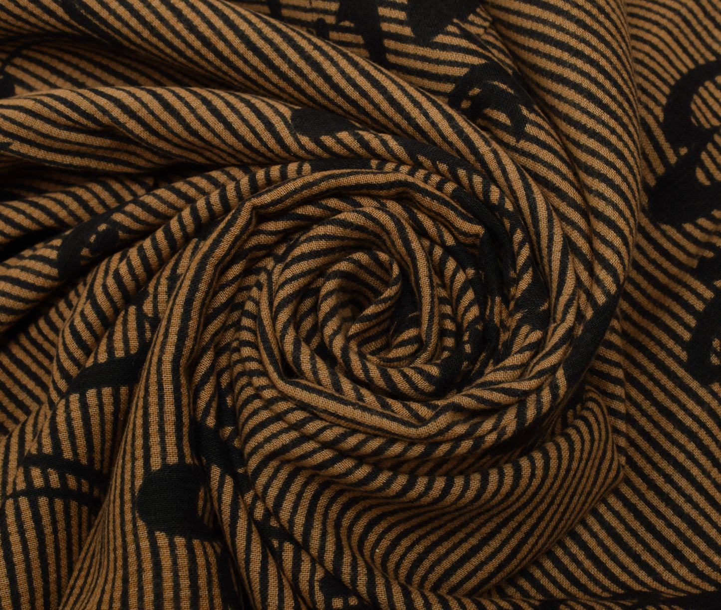 Sushila Vintage Black Saree 100% Pure Cotton Printed Floral Soft Craft Fabric