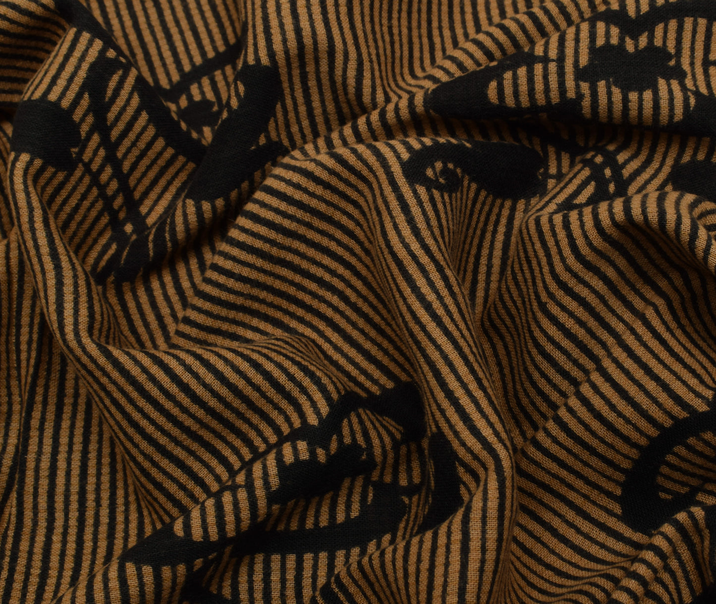 Sushila Vintage Black Saree 100% Pure Cotton Printed Floral Soft Craft Fabric