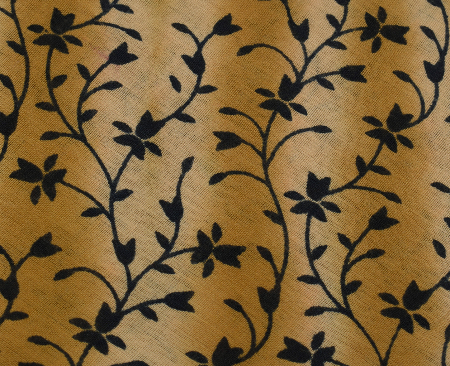 Sushila Vintage Brown Saree 100% Pure Cotton Printed Floral Soft Craft Fabric