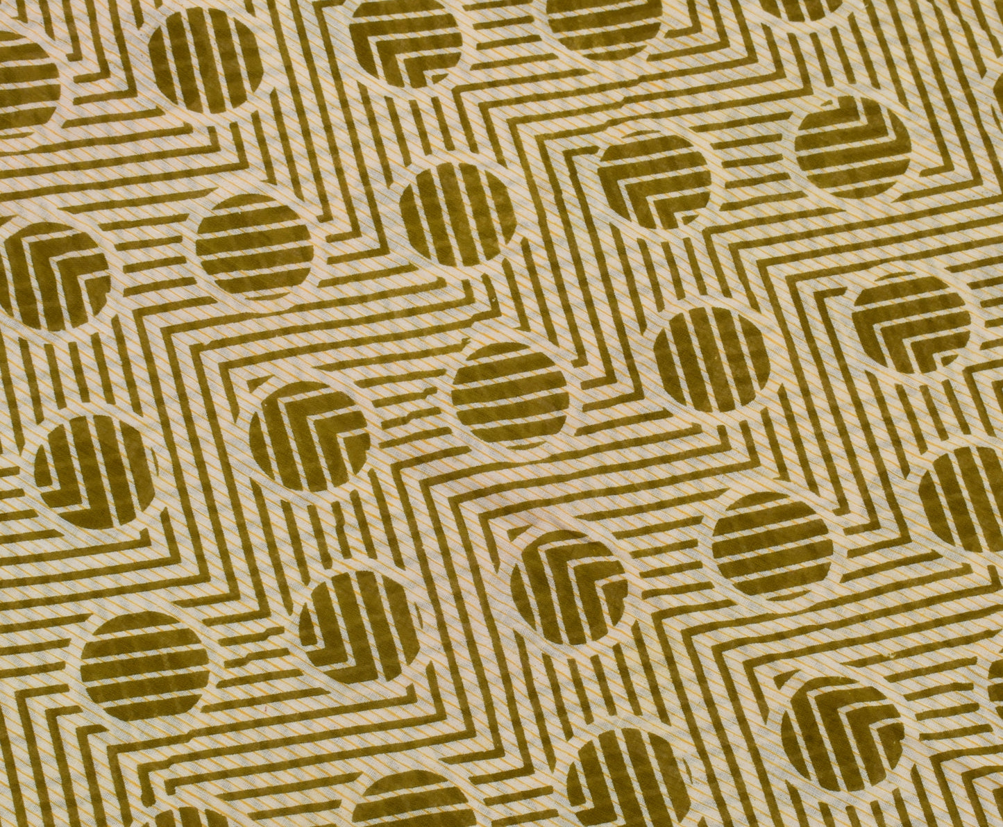 Sushila Vintage Cream Saree 100% Pure Cotton Printed Soft Craft 5 Yard Fabric