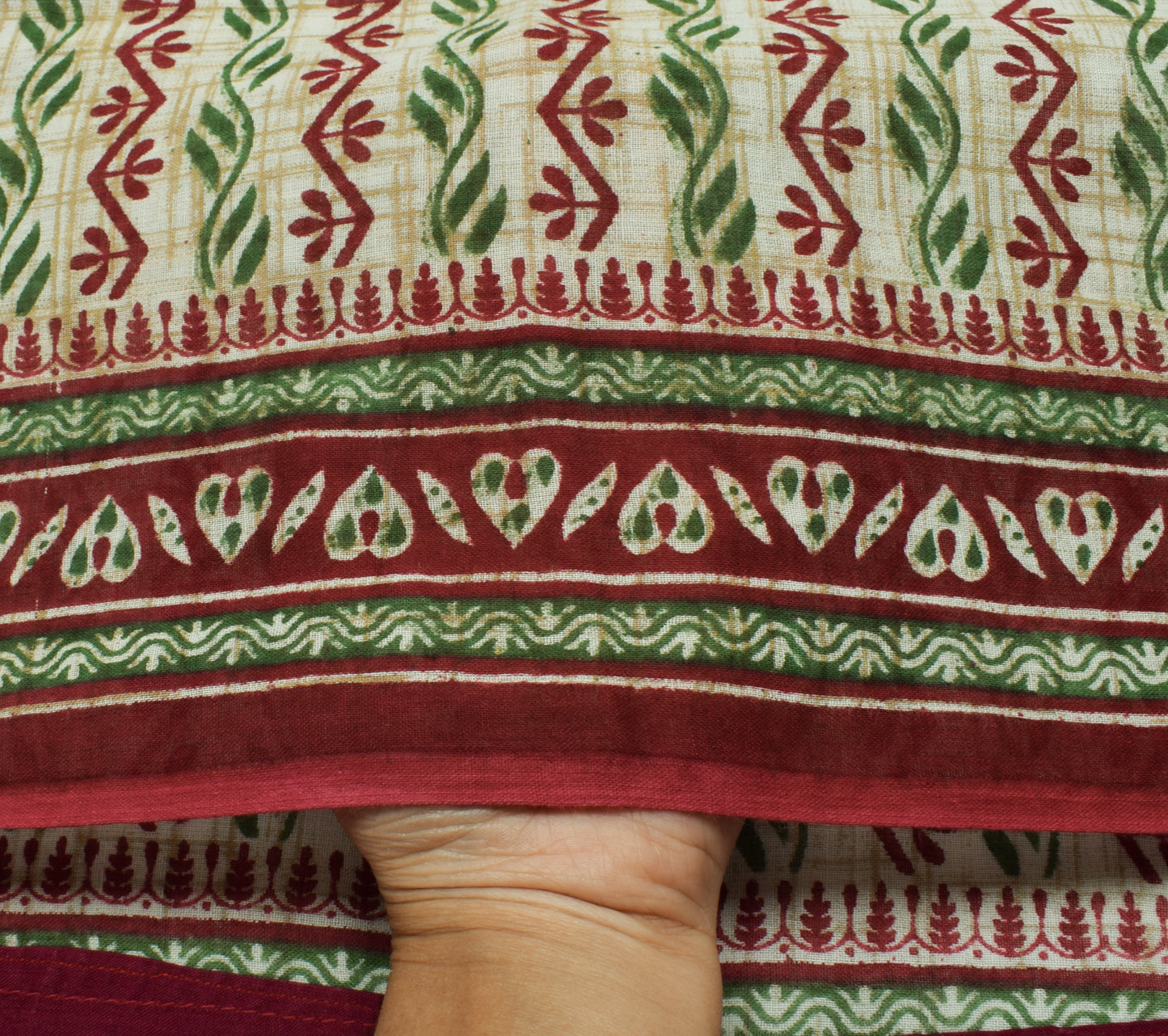 Sushila Vintage Indian Saree 100% Pure Cotton Printed Floral Soft Craft Fabric