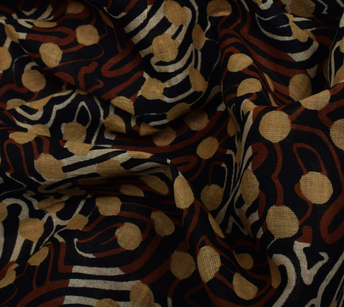 Sushila Vintage Indian Saree 100% Pure Cotton Printed 5 Yard Soft Craft Fabric