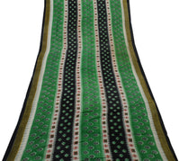 Sushila Vintage Indian Saree 100% Pure Cotton Printed Craft Sari Fabric