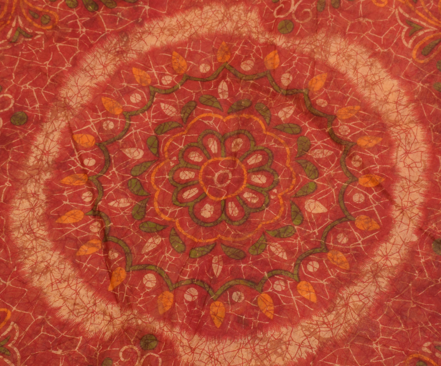 Sushila Vintage Indian Saree 100% Pure Cotton Printed 5 Yard Craft Sari Fabric
