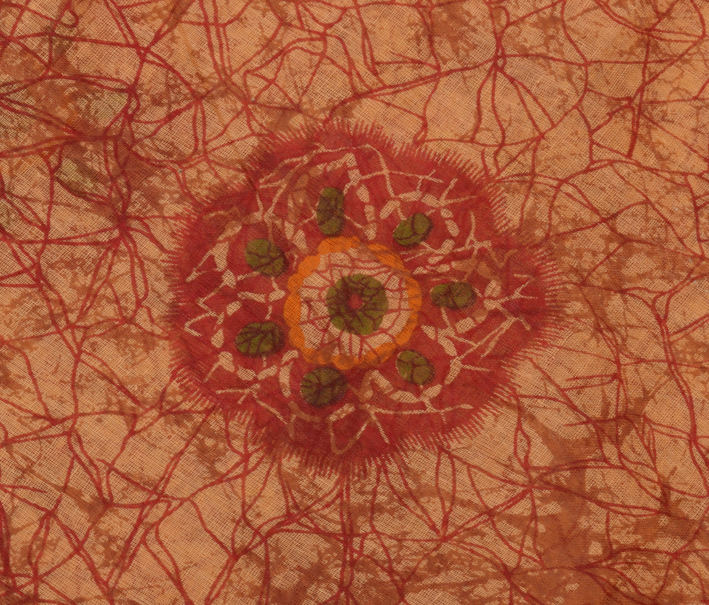 Sushila Vintage Indian Saree 100% Pure Cotton Printed 5 Yard Craft Sari Fabric