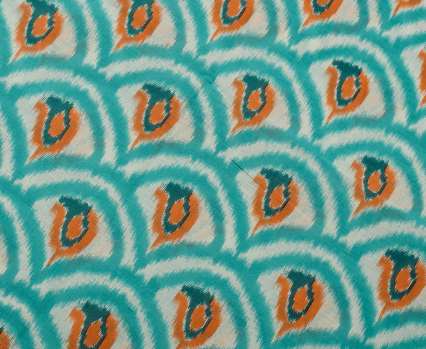 Sushila Vintage Indian Saree 100% Pure Cotton Printed 5 Yard Soft Craft Fabric