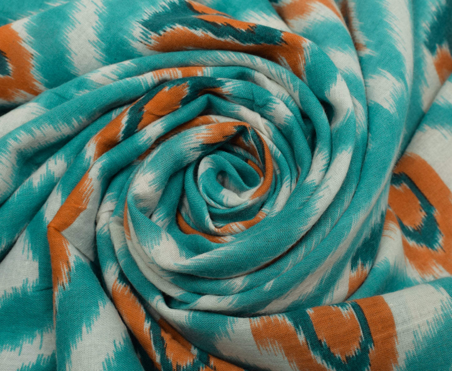 Sushila Vintage Indian Saree 100% Pure Cotton Printed 5 Yard Soft Craft Fabric