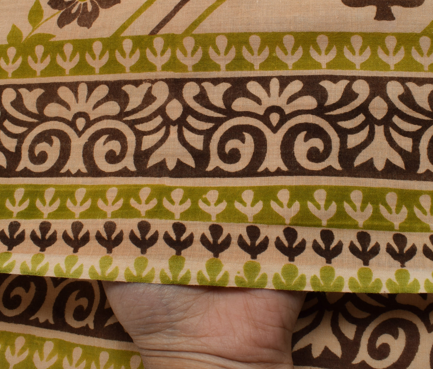 Sushila Vintage Indian Saree 100% Pure Cotton Printed Floral Soft Craft Fabric