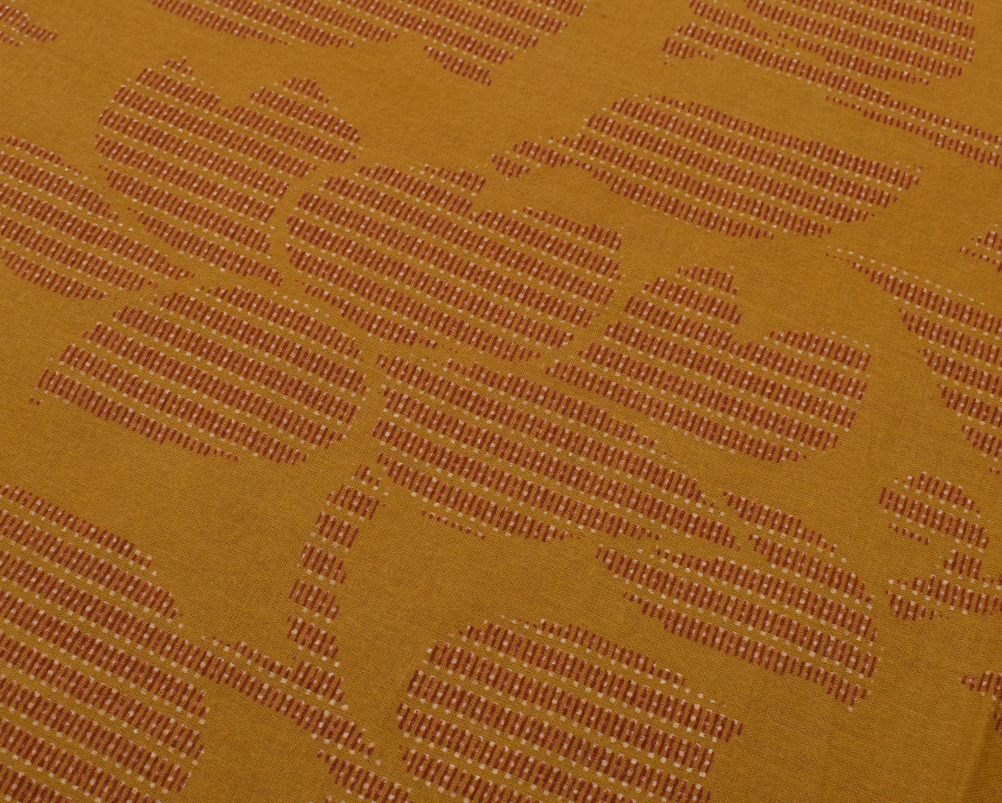 Sushila Vintage Brown Saree 100% Pure Cotton Printed Floral Soft Craft Fabric