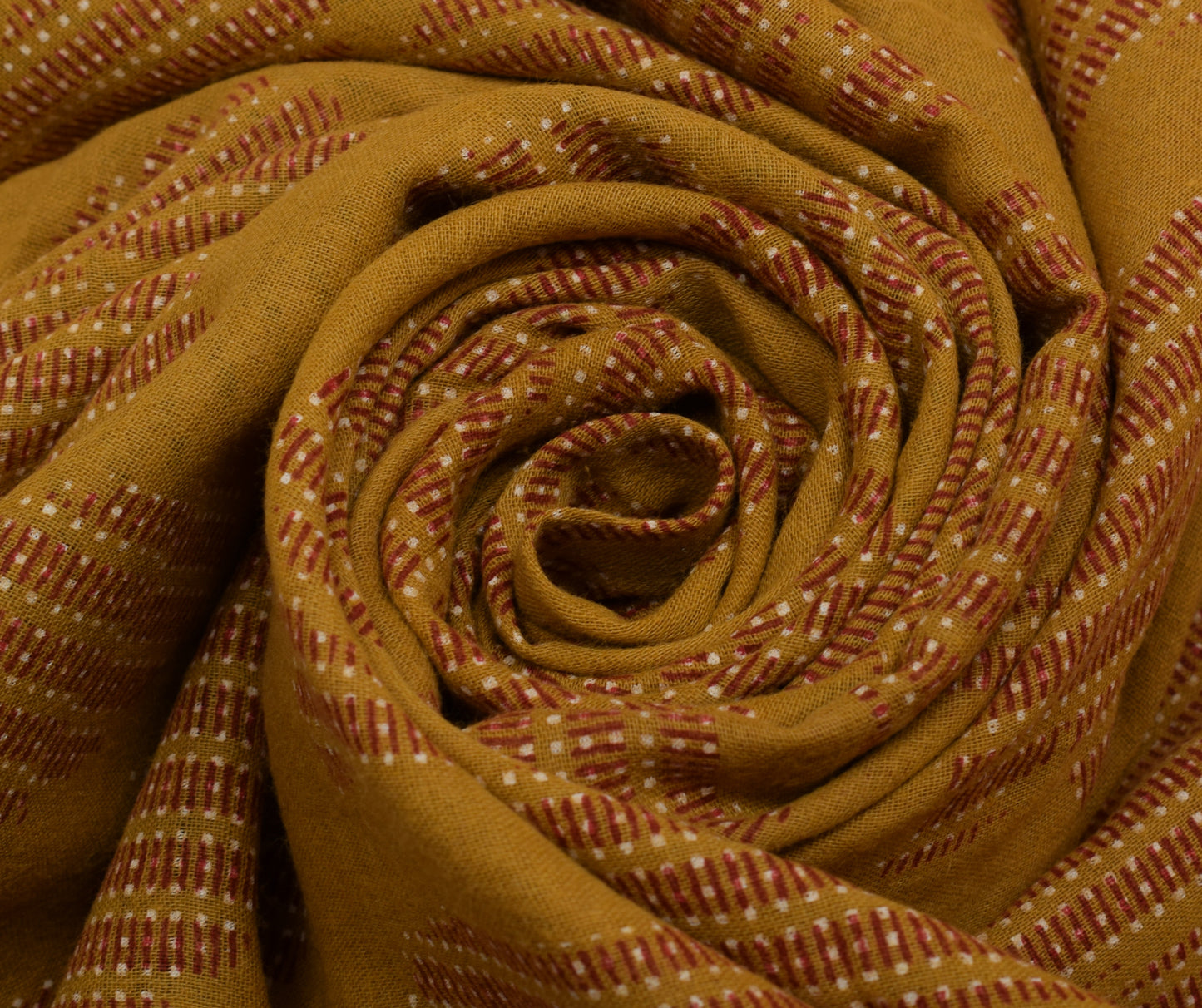 Sushila Vintage Brown Saree 100% Pure Cotton Printed Floral Soft Craft Fabric
