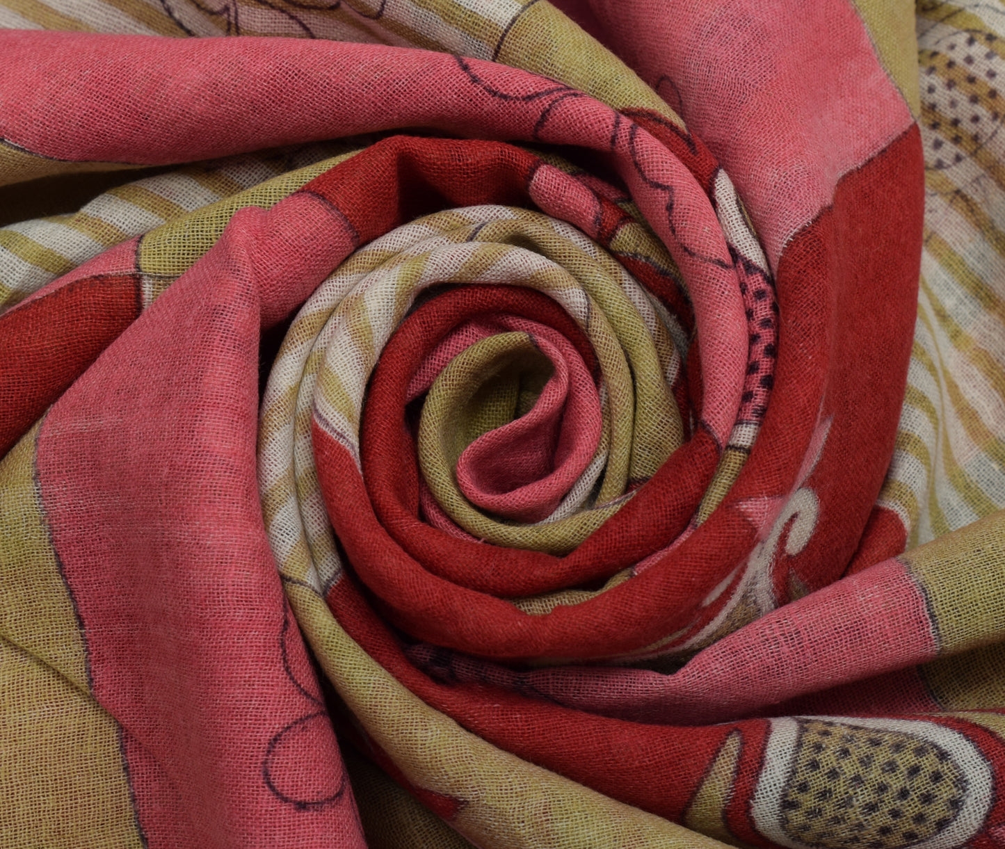 Sushila Vintage Multi-Color Saree Pure Cotton Printed Floral Soft Craft Fabric
