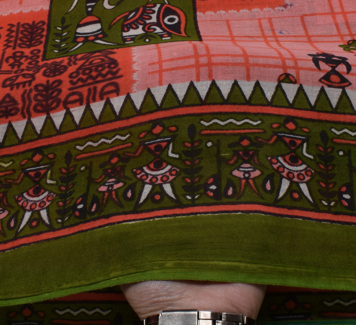Sushila Vintage Pink Saree 100% Pure Cotton Printed Human Soft Craft Fabric