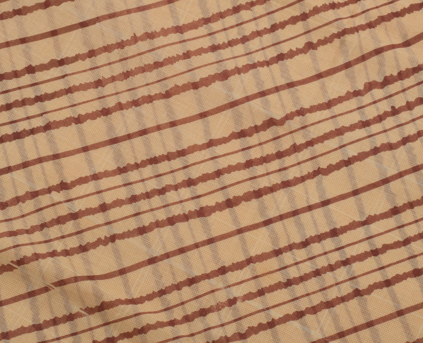 Sushila Vintage Cream Saree 100% Pure Cotton Printed 5 Yard Soft Craft Fabric