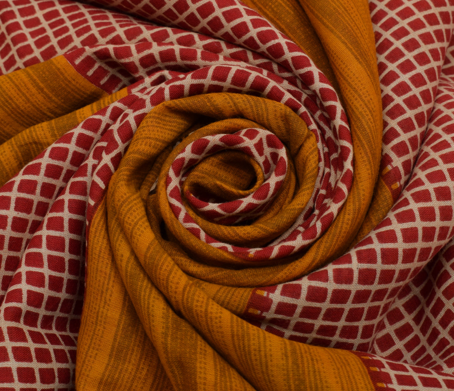 Sushila Vintage Indian Saree 100% Pure Cotton Printed Floral Soft Craft Fabric