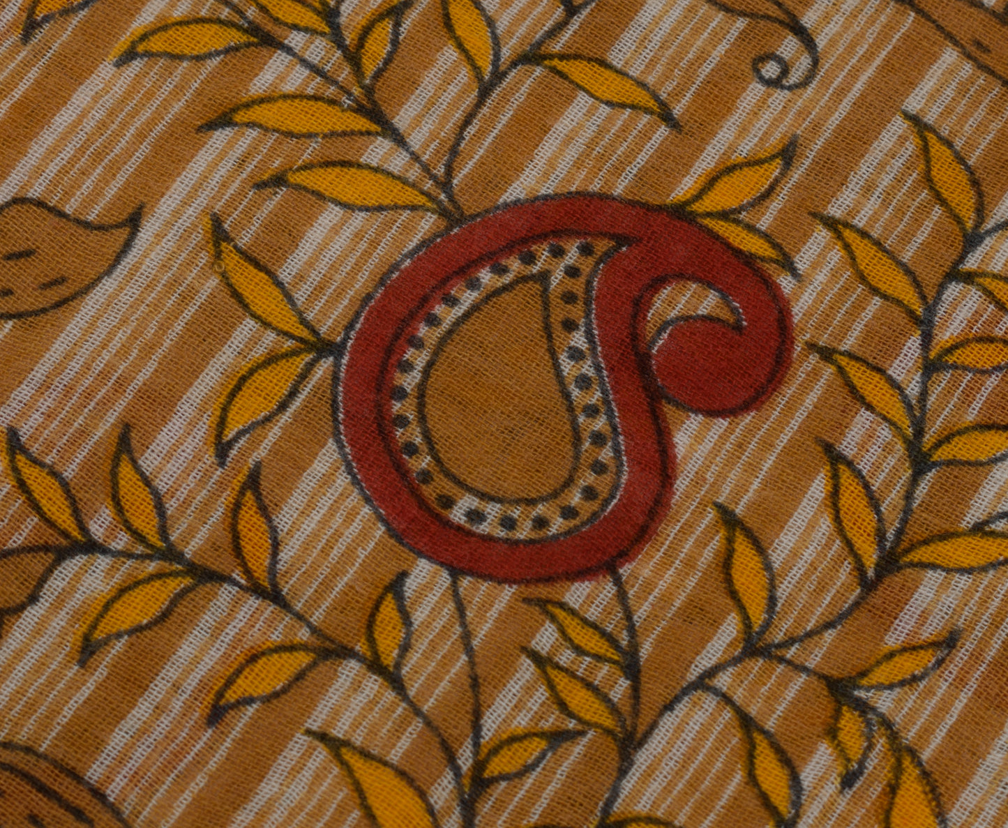 Sushila Vintage Indian Saree 100% Pure Cotton Printed Paisley Soft Craft Fabric