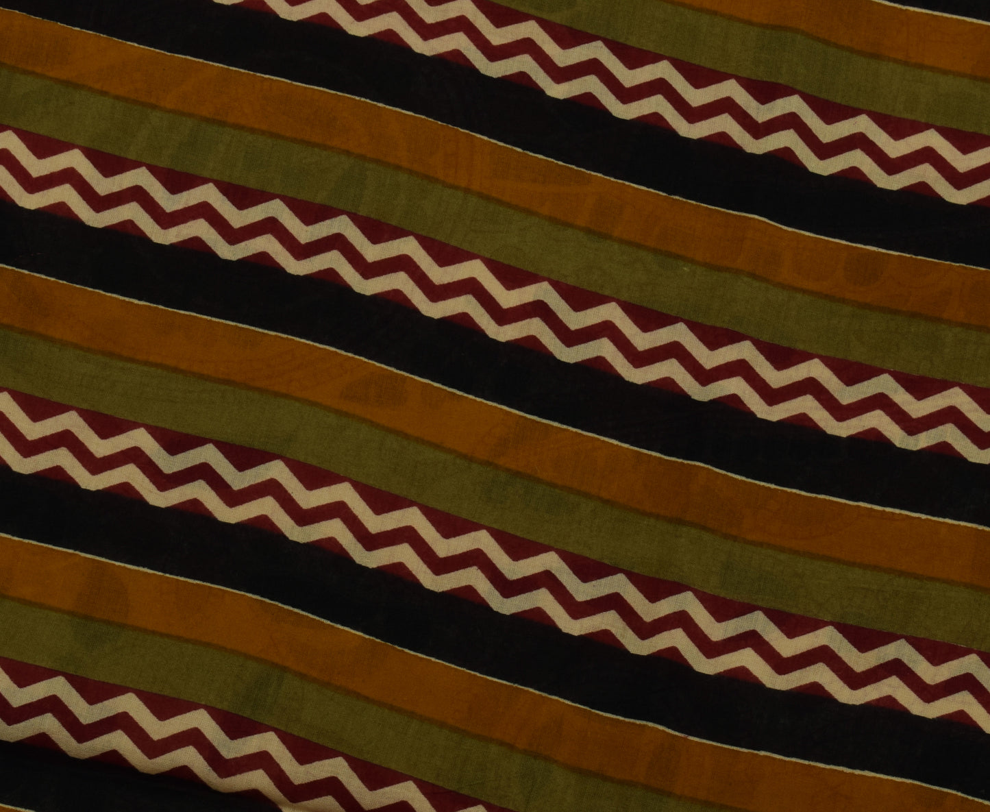 Sushila Vintage Light Brown Saree Pure Cotton Printed 5 Yard Soft Craft Fabric