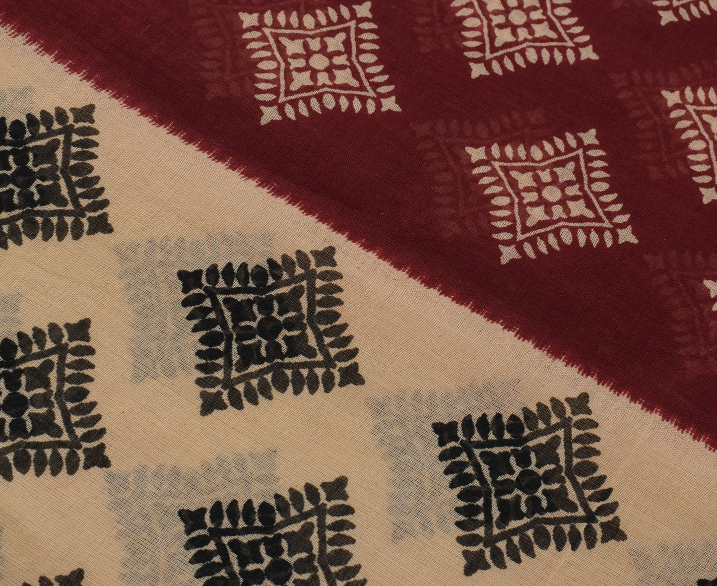 Sushila Vintage Indian Saree 100% Pure Cotton Printed 5 Yard Soft Craft Fabric