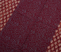 Sushila Vintage Garnet Indian Saree 100% Pure Cotton Printed Soft Craft Fabric