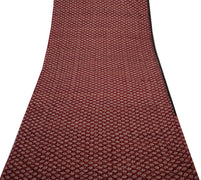 Sushila Vintage Garnet Indian Saree 100% Pure Cotton Printed Soft Craft Fabric