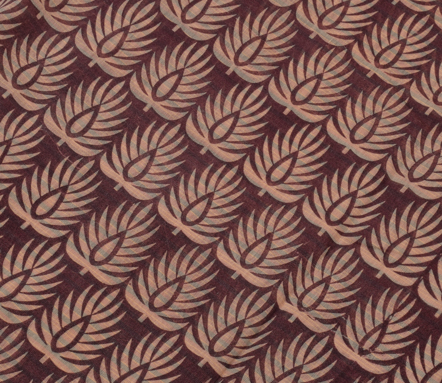 Sushila Vintage Maroon Saree 100% Pure Cotton Printed Floral Craft Fabric