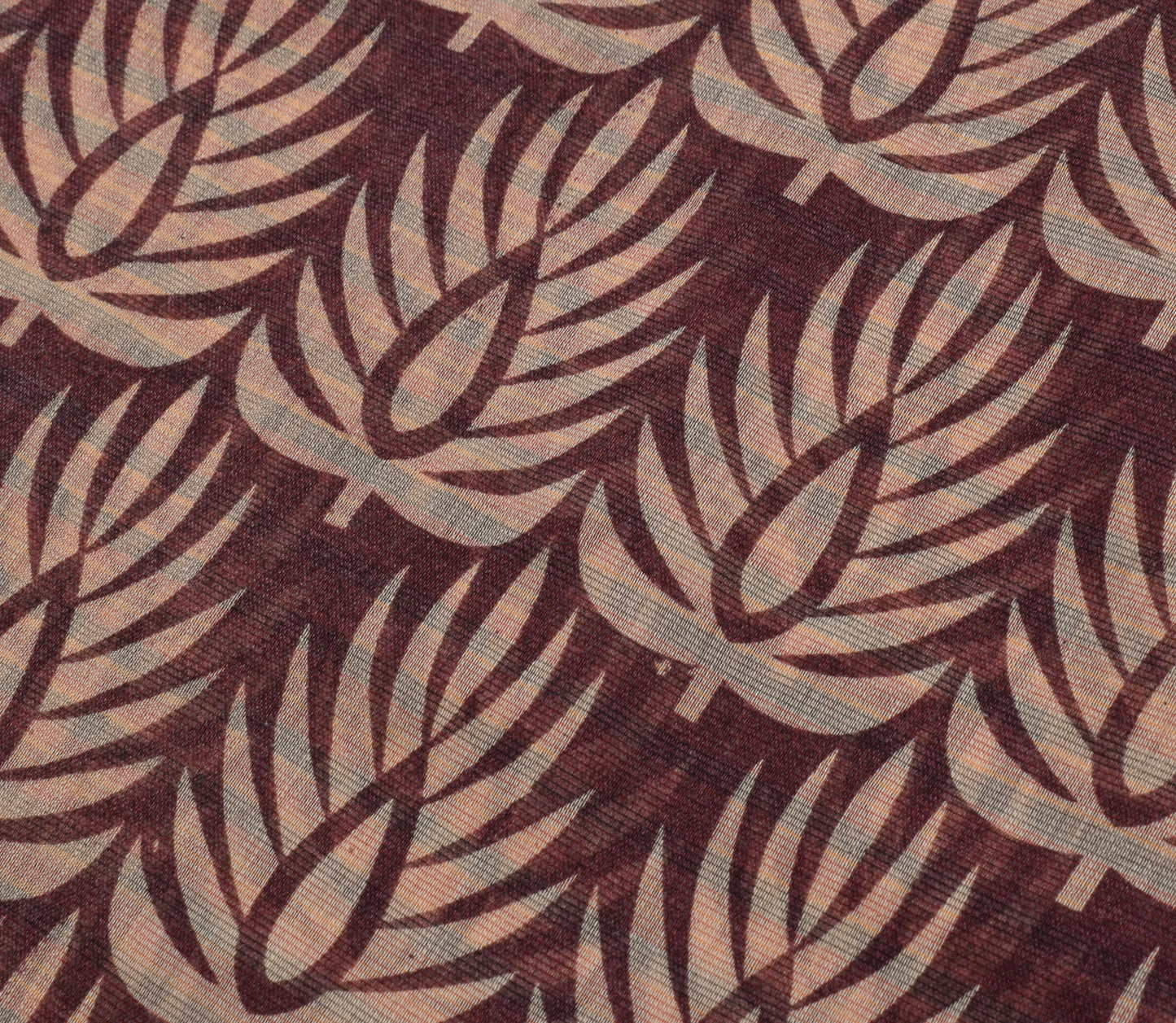 Sushila Vintage Maroon Saree 100% Pure Cotton Printed Floral Craft Fabric