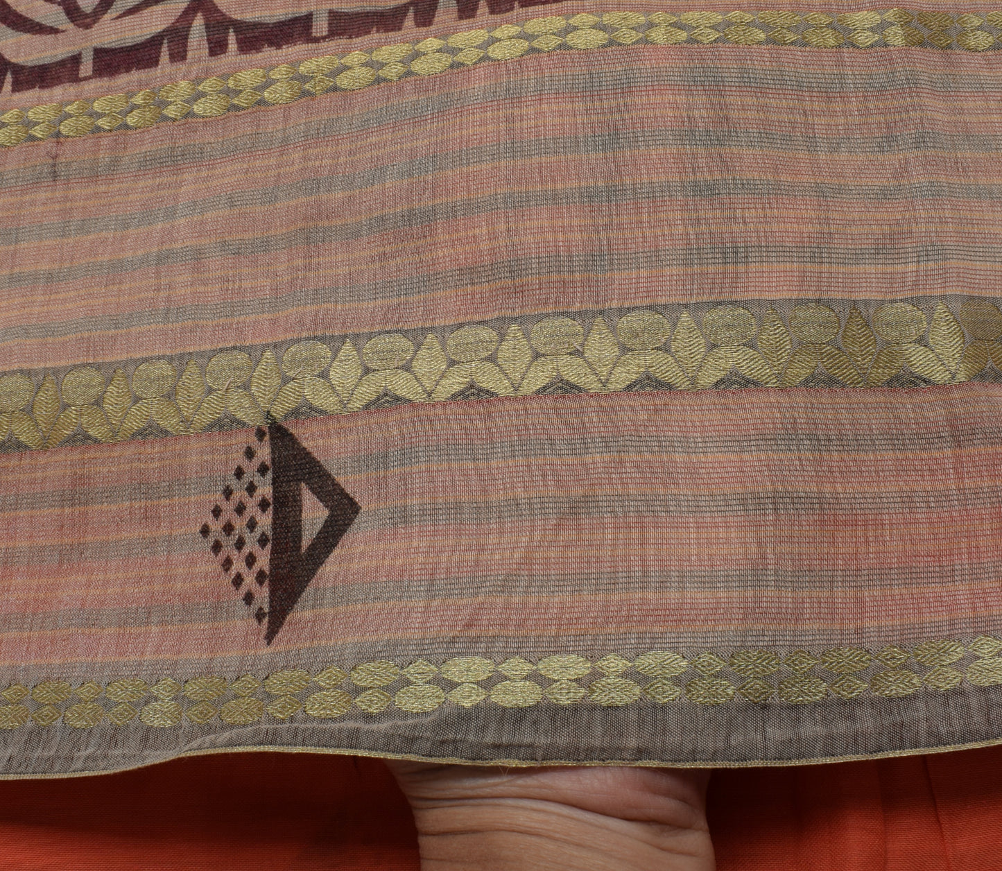 Sushila Vintage Maroon Saree 100% Pure Cotton Printed Floral Craft Fabric