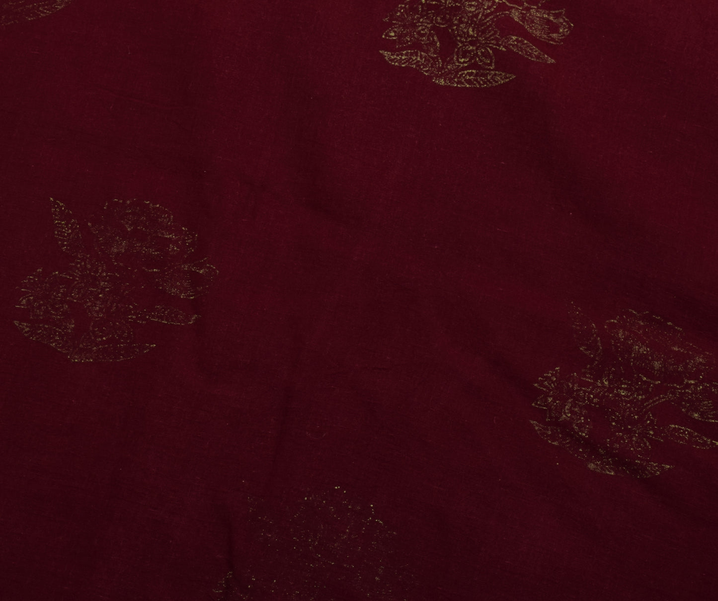 Sushila Vintage Pink Saree 100% Pure Cotton Printed Floral Soft Craft Fabric