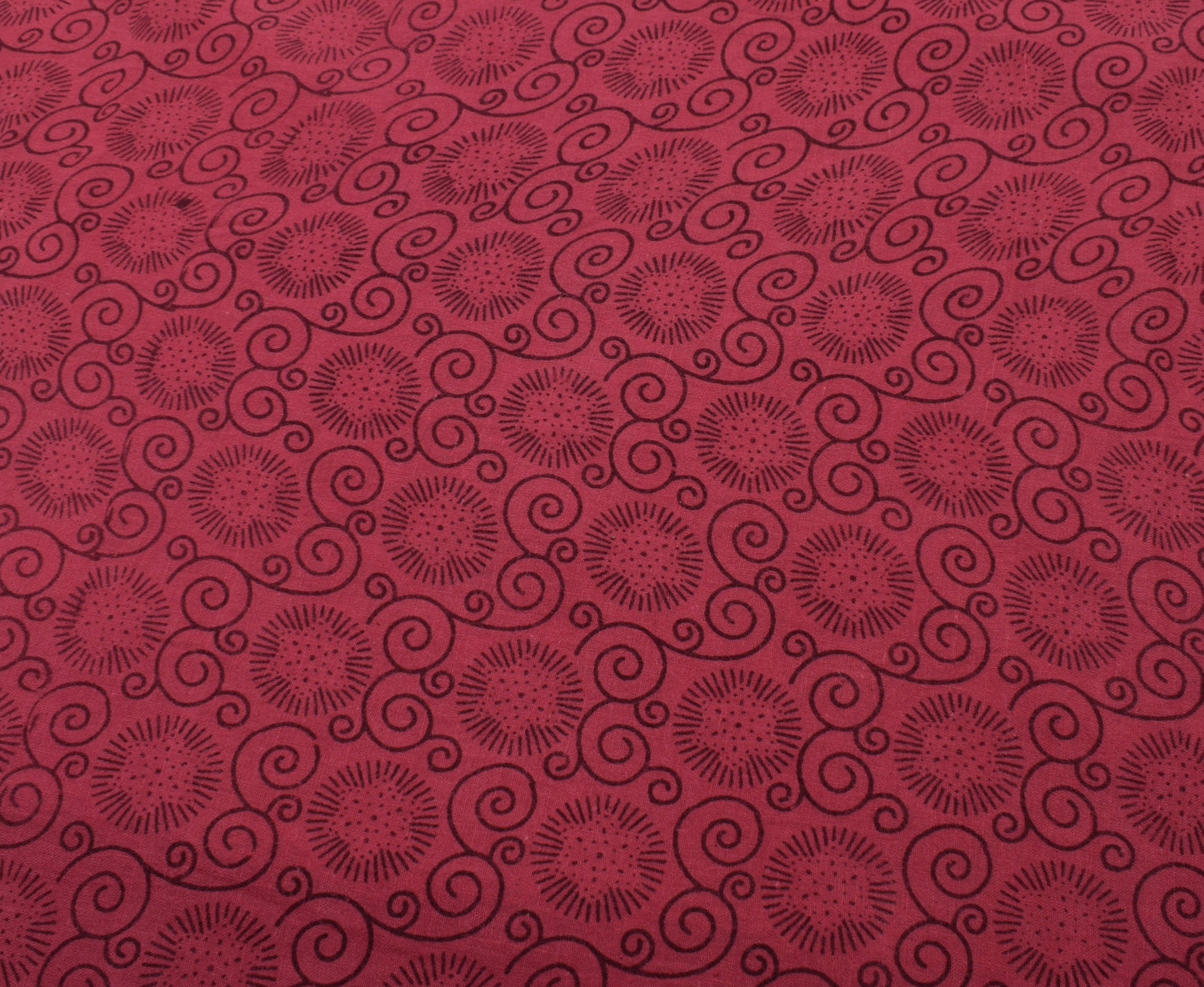 Sushila Vintage Pink Saree 100% Pure Cotton Printed Floral Soft Craft Fabric
