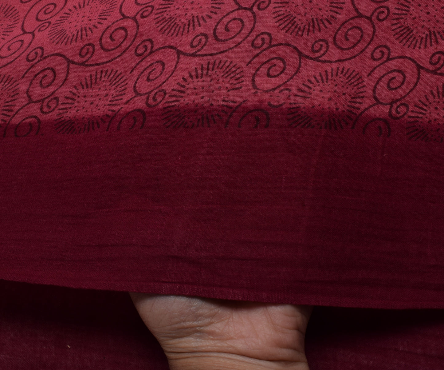 Sushila Vintage Pink Saree 100% Pure Cotton Printed Floral Soft Craft Fabric