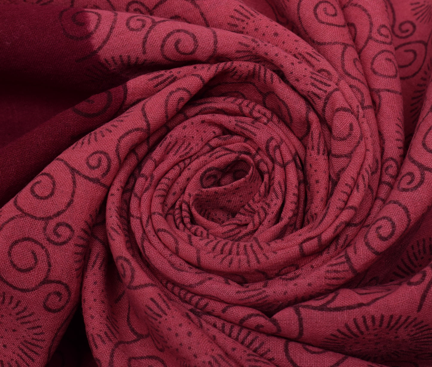 Sushila Vintage Pink Saree 100% Pure Cotton Printed Floral Soft Craft Fabric