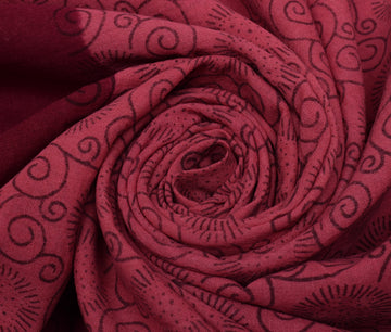 Sushila Vintage Pink Saree 100% Pure Cotton Printed Floral Soft Craft Fabric