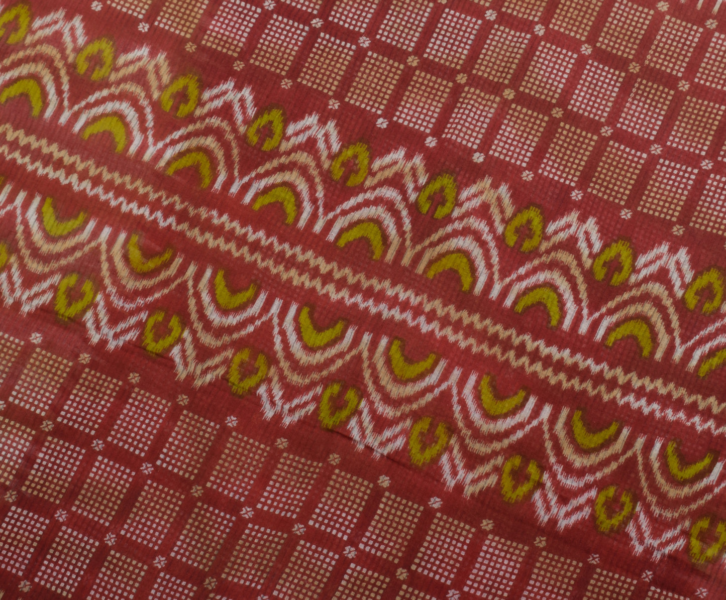 Sushila Vintage Indian Saree 100% Pure Cotton Printed 5 Yard Soft Craft Fabric