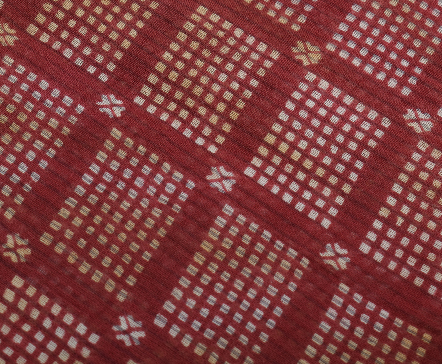 Sushila Vintage Indian Saree 100% Pure Cotton Printed 5 Yard Soft Craft Fabric