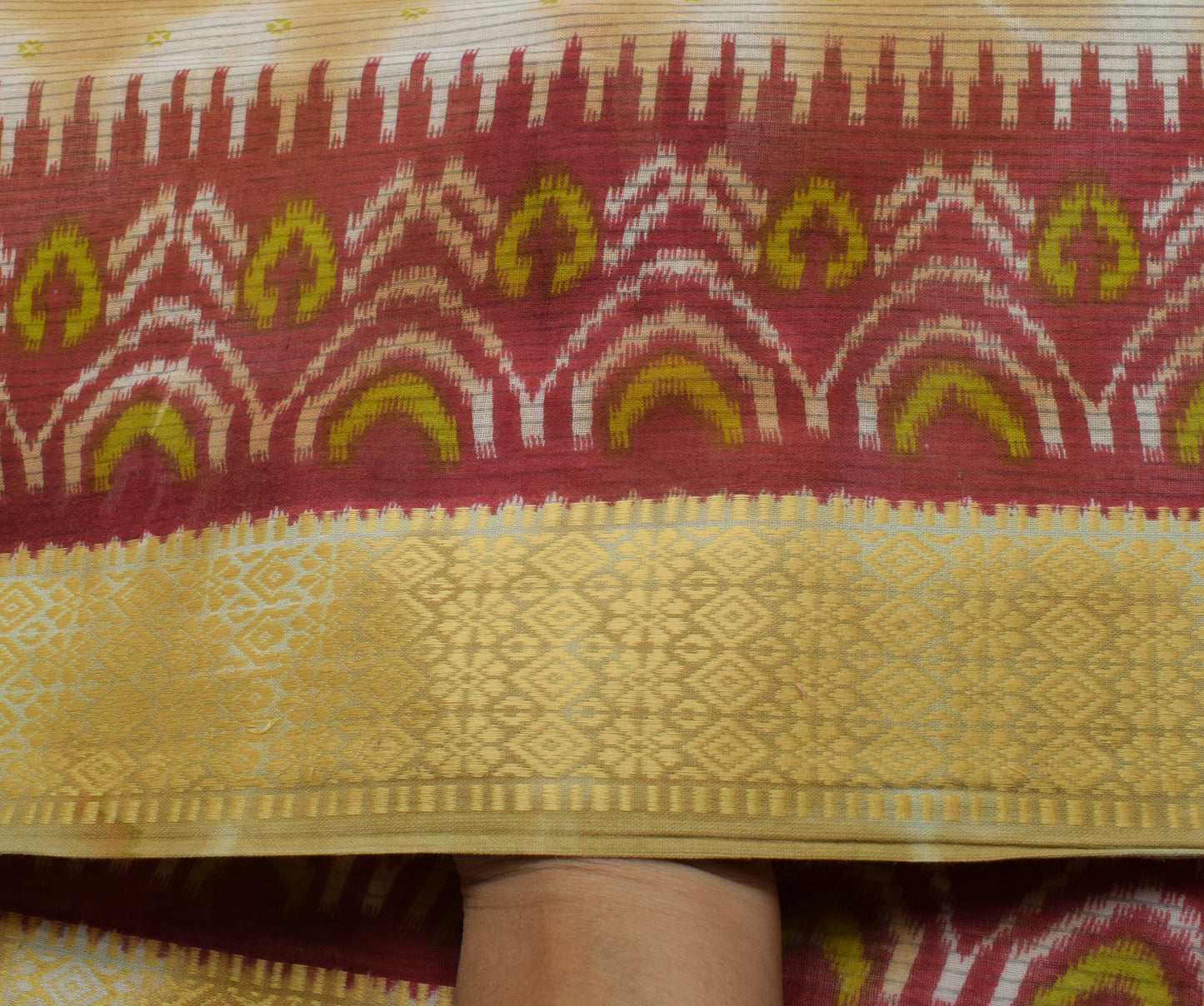 Sushila Vintage Indian Saree 100% Pure Cotton Printed 5 Yard Soft Craft Fabric