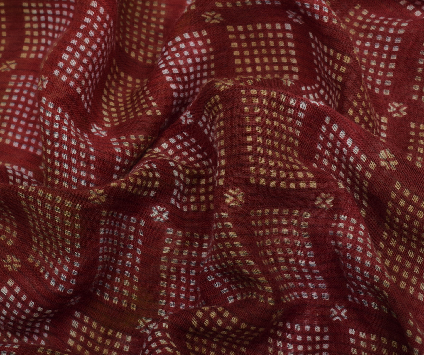 Sushila Vintage Indian Saree 100% Pure Cotton Printed 5 Yard Soft Craft Fabric