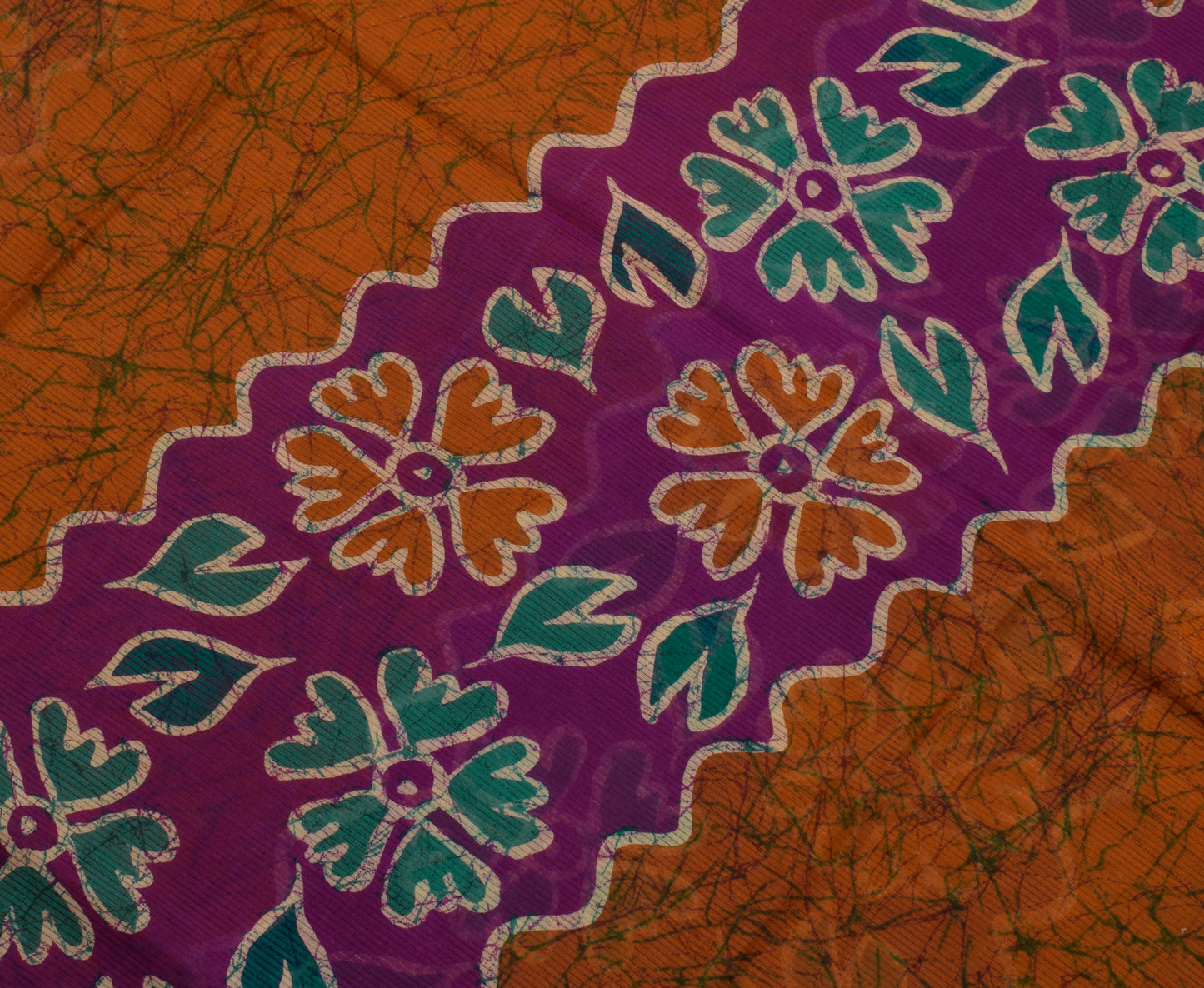 Sushila Vintage Indian Saree 100% Pure Cotton Printed Floral Soft Craft Fabric