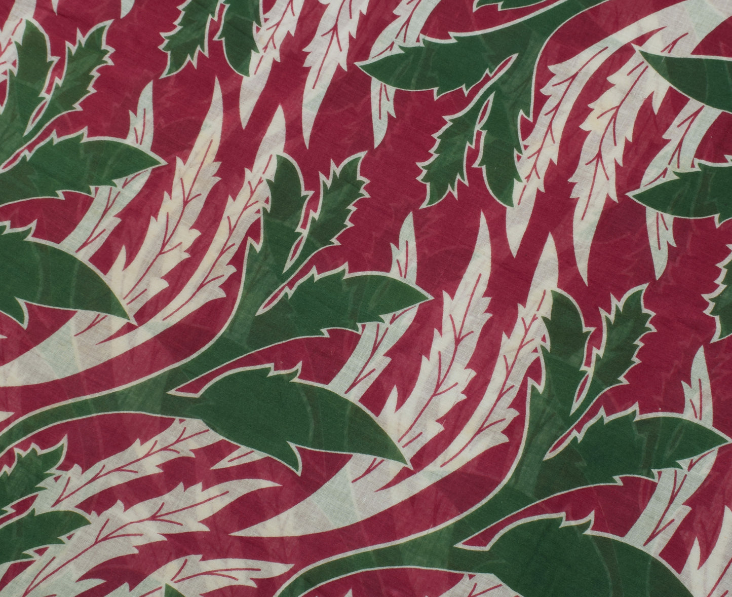Sushila Vintage Indian Saree 100% Pure Cotton Printed Floral Soft Craft Fabric