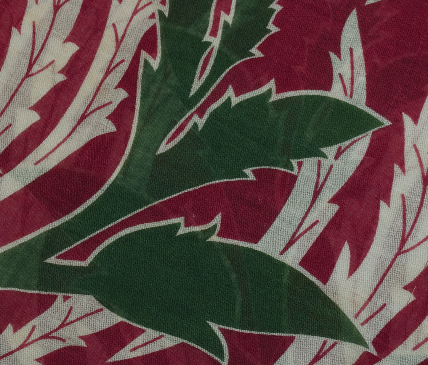 Sushila Vintage Indian Saree 100% Pure Cotton Printed Floral Soft Craft Fabric
