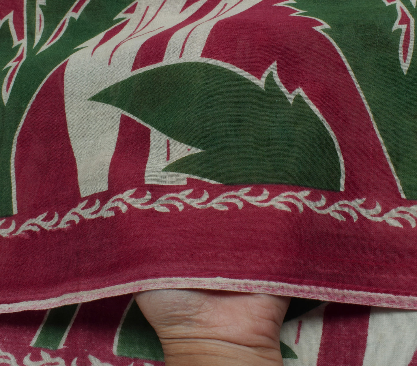 Sushila Vintage Indian Saree 100% Pure Cotton Printed Floral Soft Craft Fabric