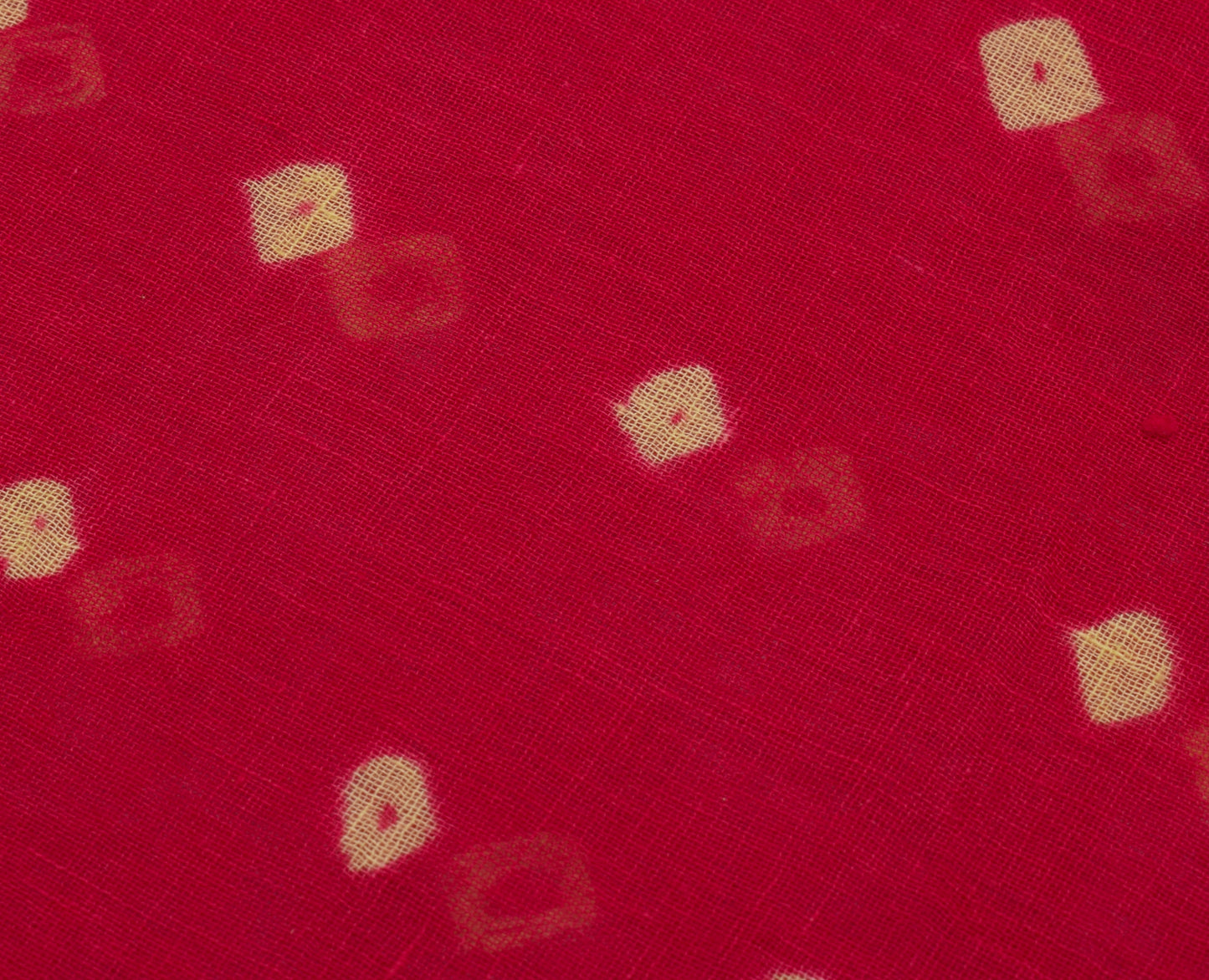 Sushila Vintage Indian Saree 100% Pure Cotton Bandhani Printed Soft Craft Fabric