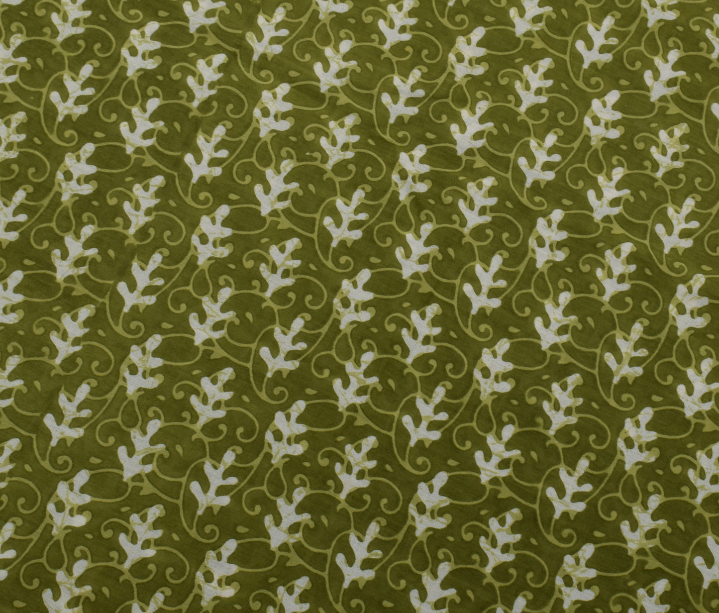 Sushila Vintage Green Saree 100% Pure Cotton Printed Floral Soft Craft Fabric
