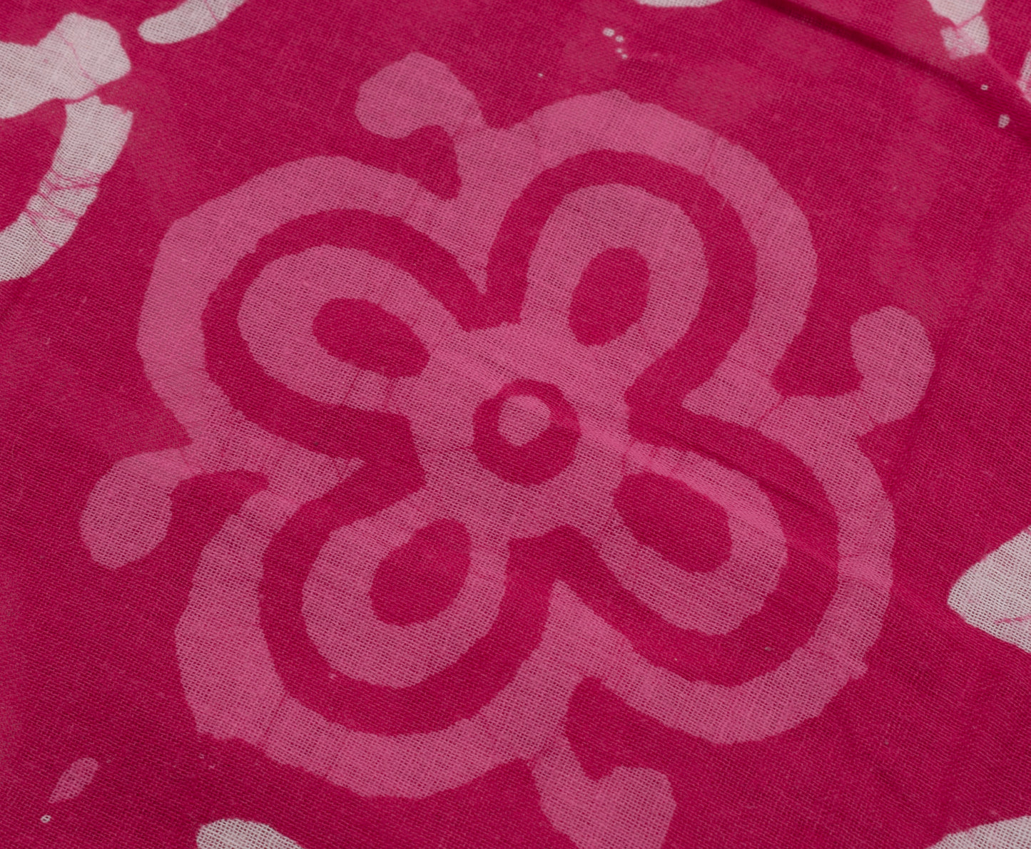Sushila Vintage Pink Saree 100% Pure Cotton Printed Floral Soft Craft Fabric