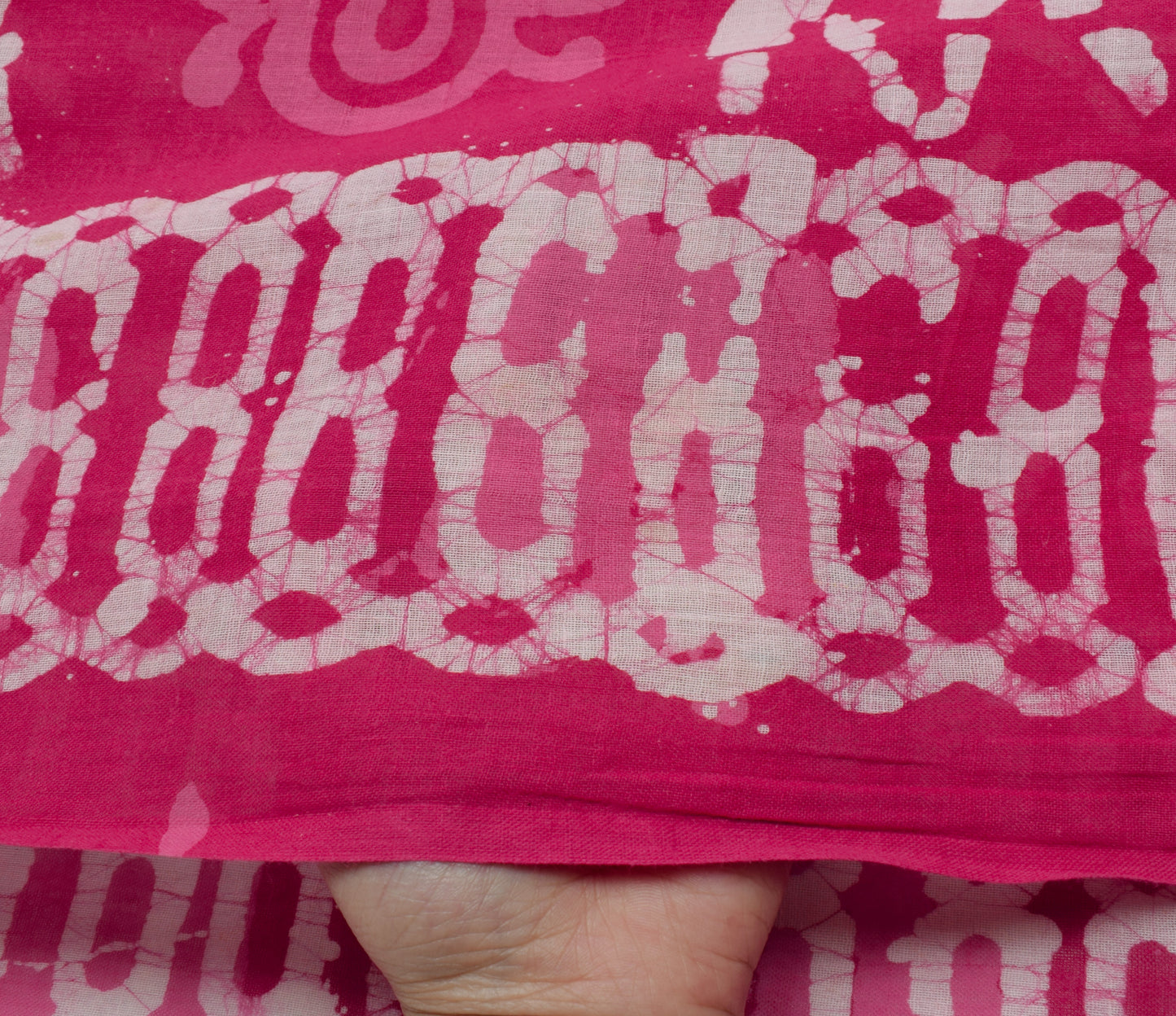 Sushila Vintage Pink Saree 100% Pure Cotton Printed Floral Soft Craft Fabric