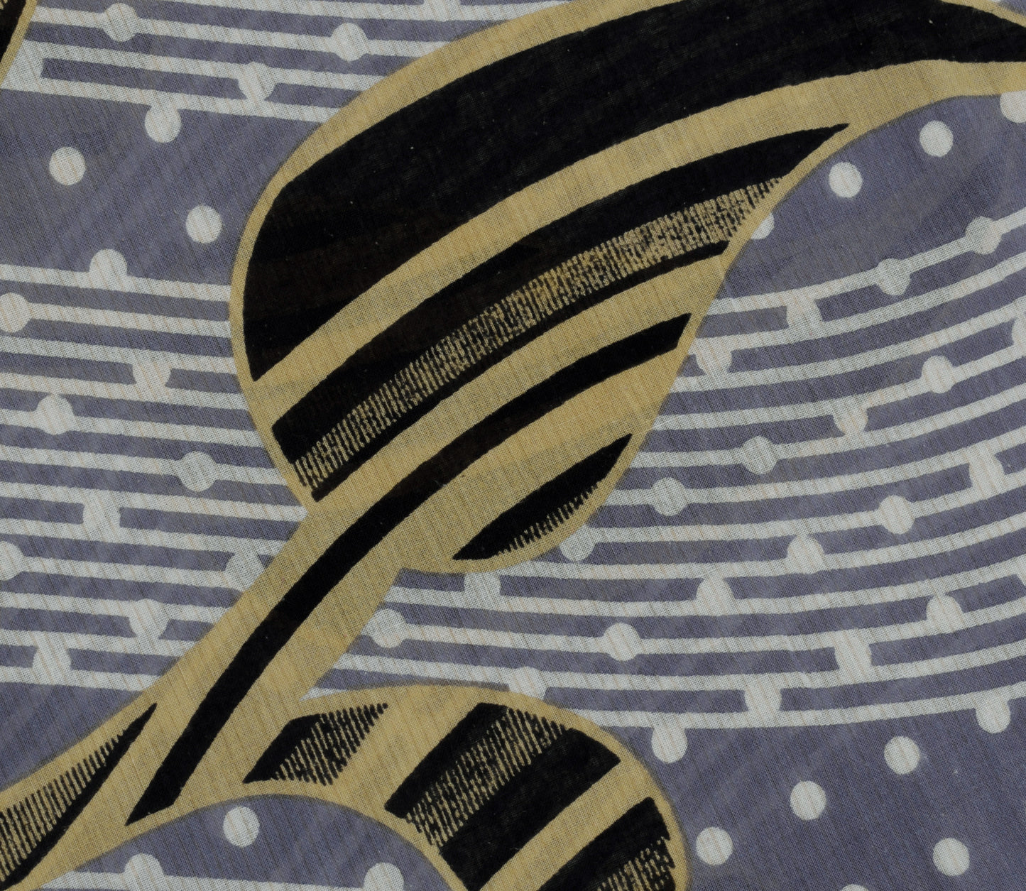 Sushila Vintage Gray Saree 100% Pure Cotton Printed Paisley Soft Craft Fabric