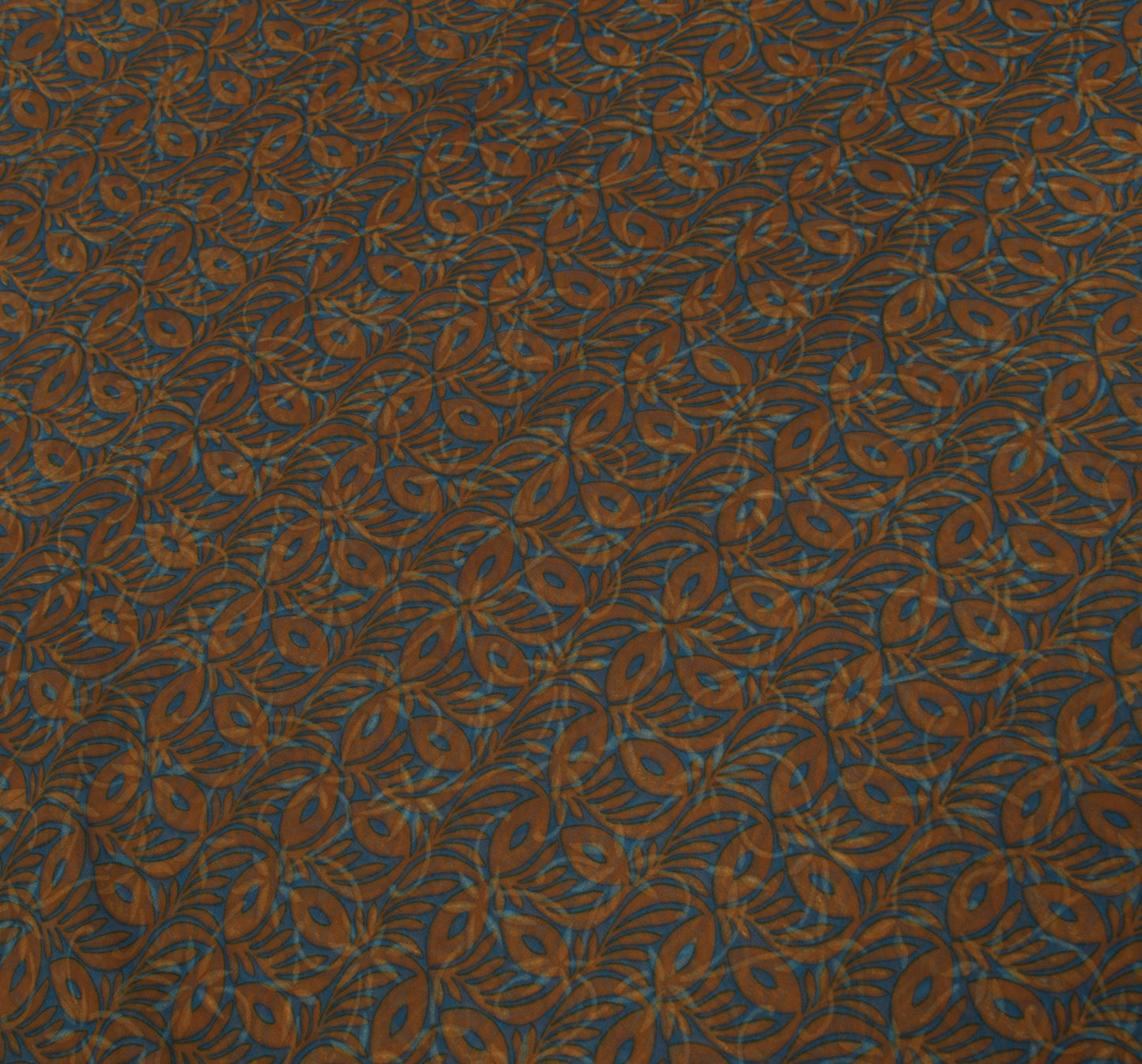 Sushila Vintage Brown Saree Blend Georgette Silk Printed Floral Craft Fabric